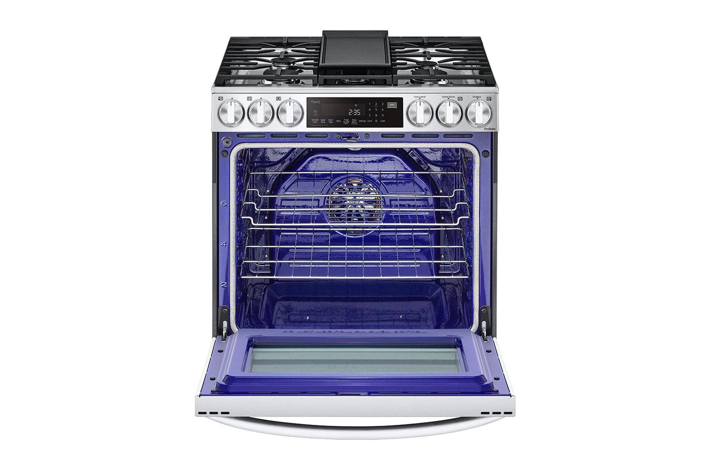 Lg LSGL6335F 6.3 cu ft. Smart Wi-Fi Enabled ProBake Convection® InstaView® Gas Slide-In Range with Air Fry