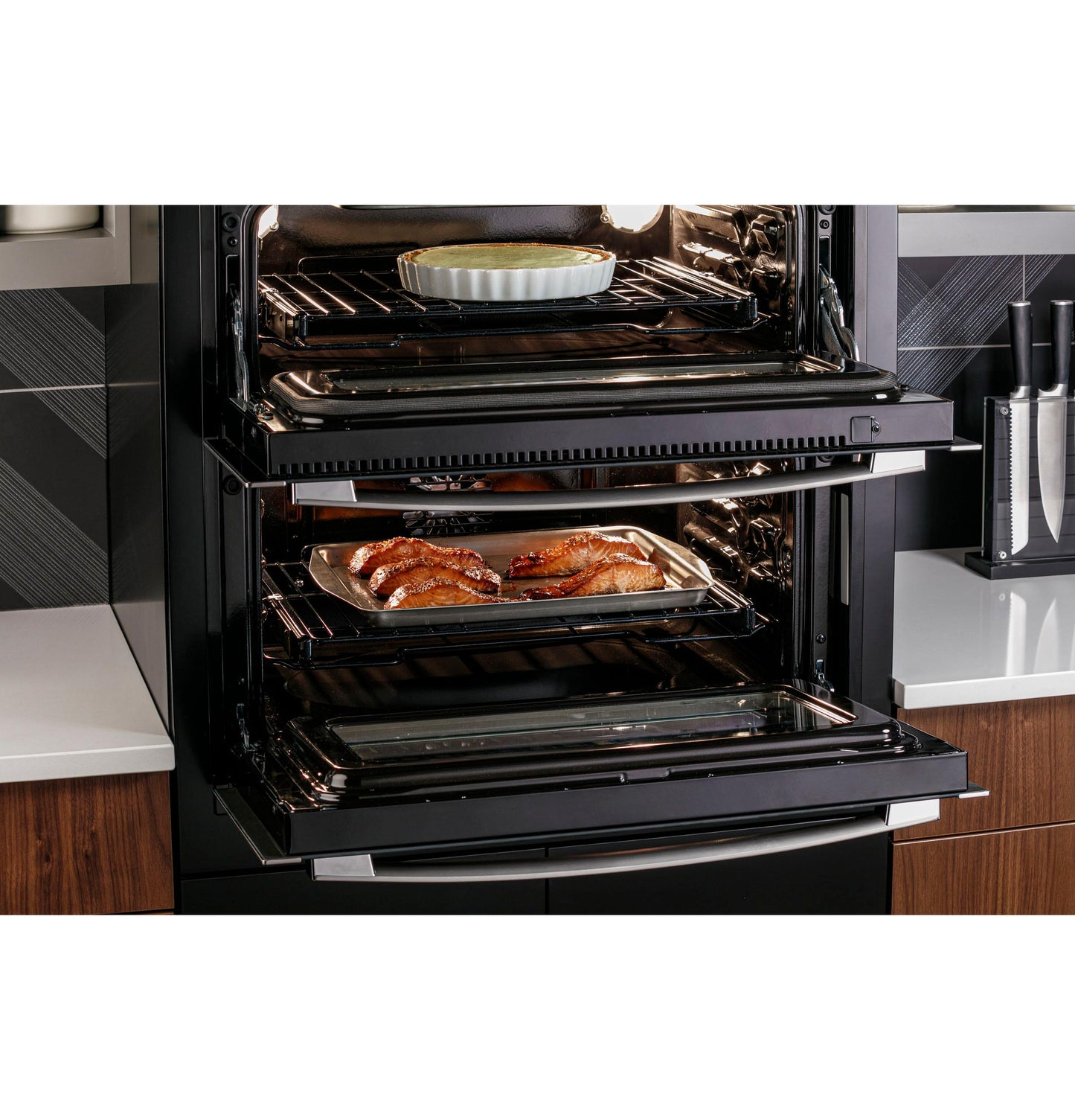 PTS9200SNSS GE Profile™ 30" Smart Built-In Twin Flex Convection Wall Oven