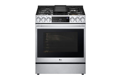 LSDS6338F LG STUDIO 6.3 cu. ft. Smart Wi-Fi Dual Fuel Slide-in Range with ProBake Convection® and EasyClean®