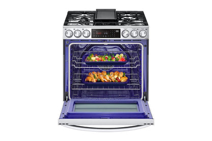 Lg LSGL6337F 6.3 cu. ft. Smart Gas Slide-in Range with InstaView® ProBake Convection®, Air Fry, and Air Sous Vide