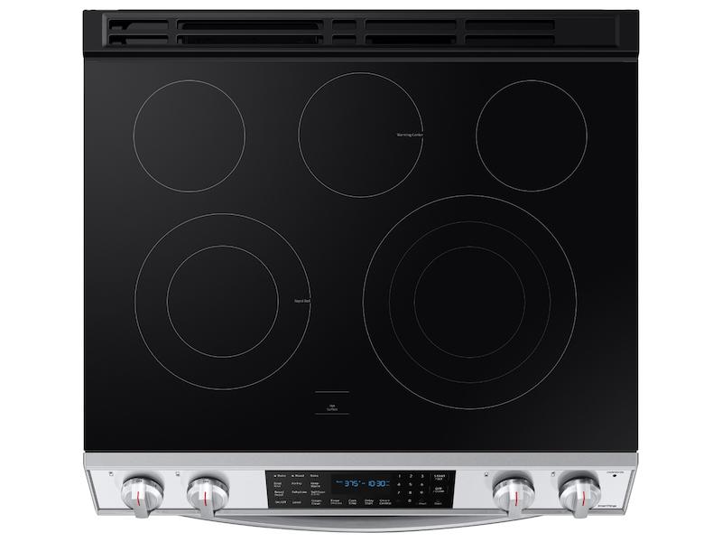 Samsung 6.3 cu. ft. Smart Slide-in Electric Range with Air Fry in Stainless Steel