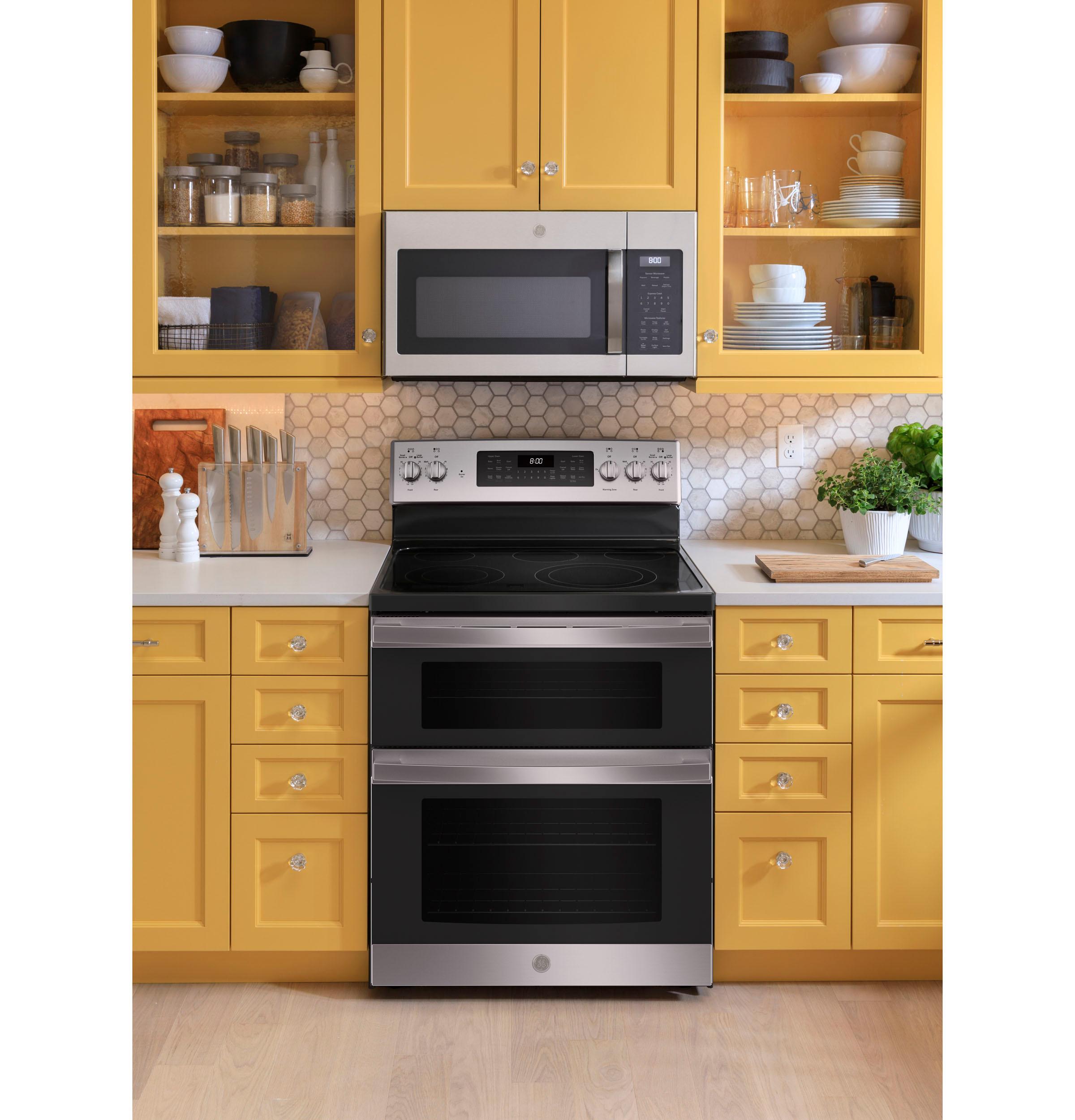 GE® 30" Free-Standing Electric Double Oven Convection Range