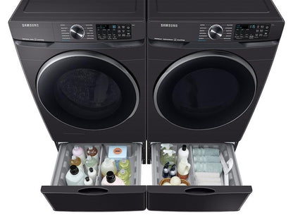 Samsung DVE50A8500V 7.5 cu. ft. Smart Electric Dryer with Steam Sanitize+ in Brushed Black