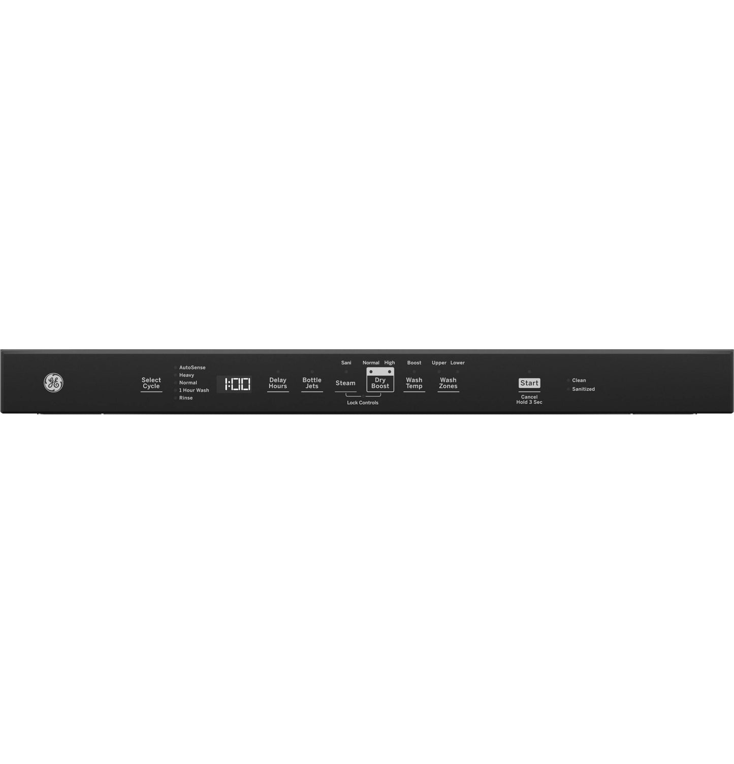 GDT630PYRFS GE® ENERGY STAR® Top Control with Plastic Interior Dishwasher with Sanitize Cycle & Dry Boost