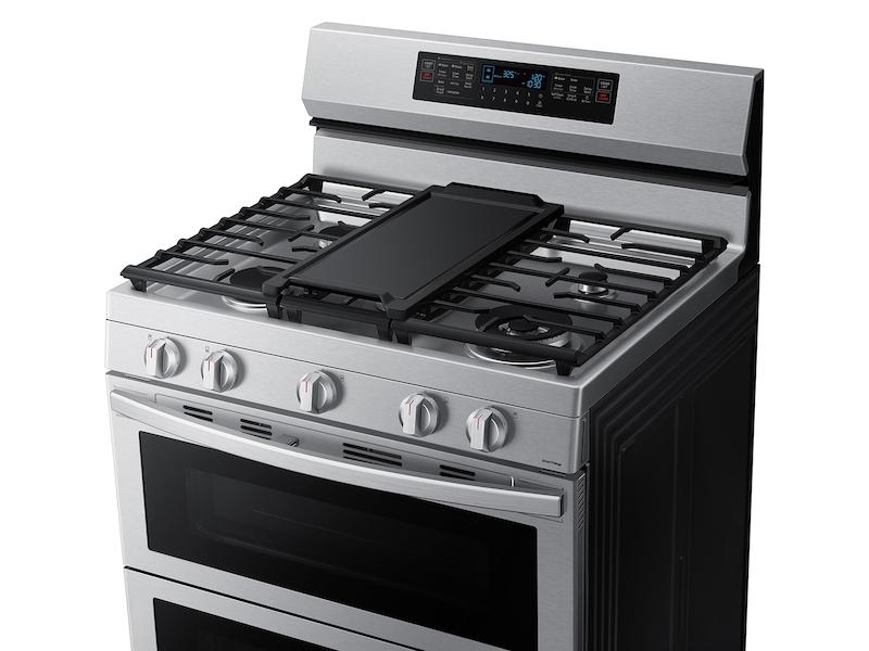 Samsung NX60A6751SS 6.0 cu. ft. Smart Freestanding Gas Range with Flex Duo™, Stainless Cooktop & Air Fry in Stainless Steel