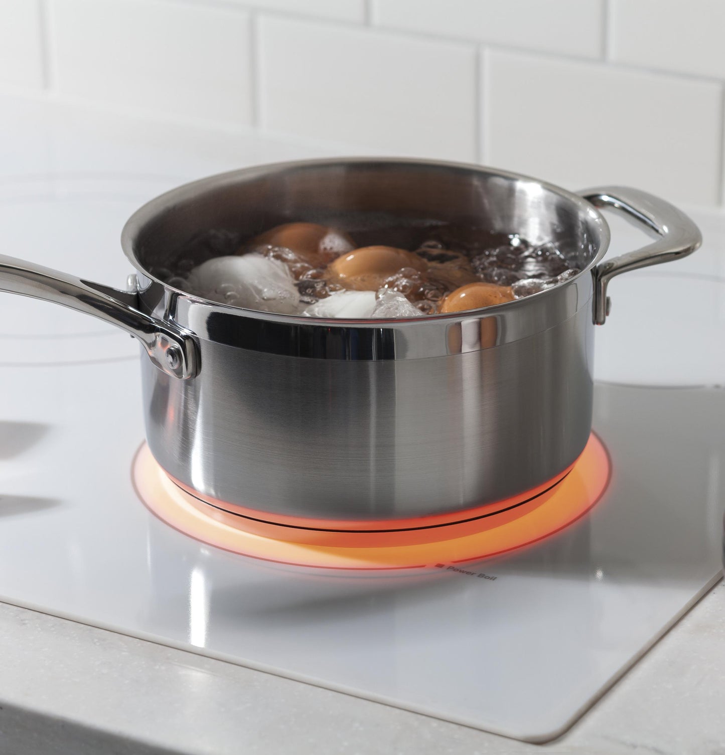 JP3036TLWW GE® 36" Built-In Knob Control Electric Cooktop
