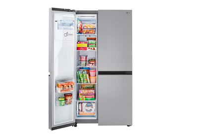 Lg 27 cu. ft. Side-by-Side Refrigerator with Smooth Touch Ice Dispenser
