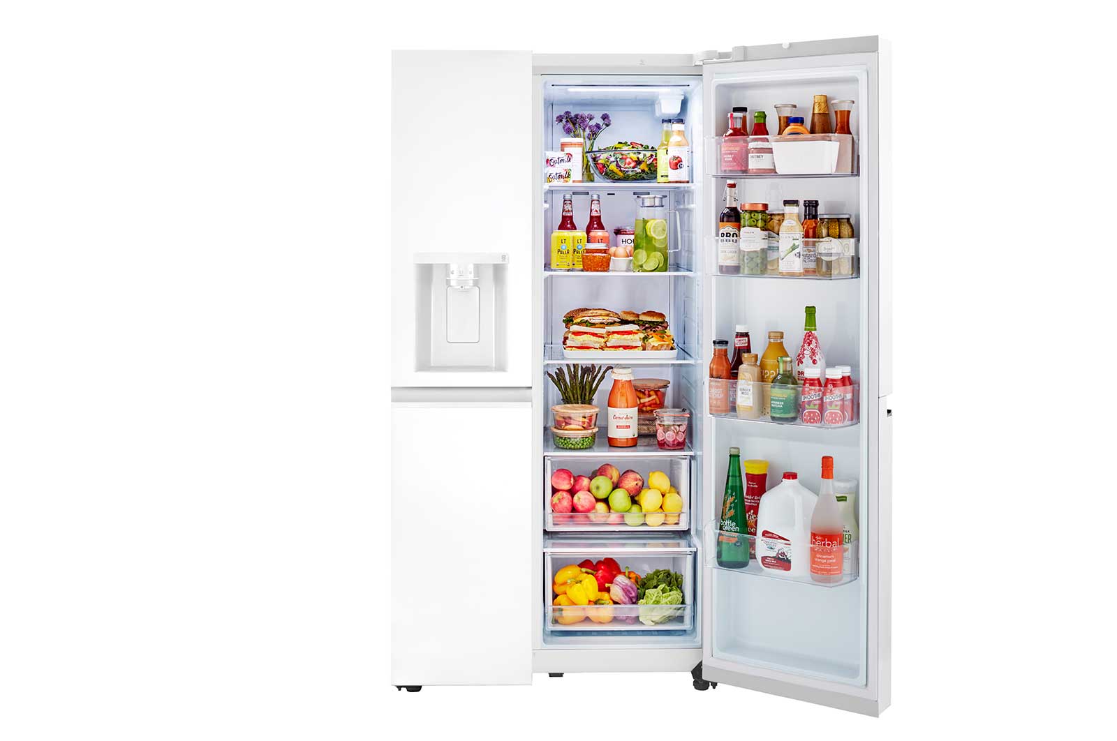 Lg 27 cu. ft. Side-by-Side Refrigerator with Smooth Touch Ice Dispenser