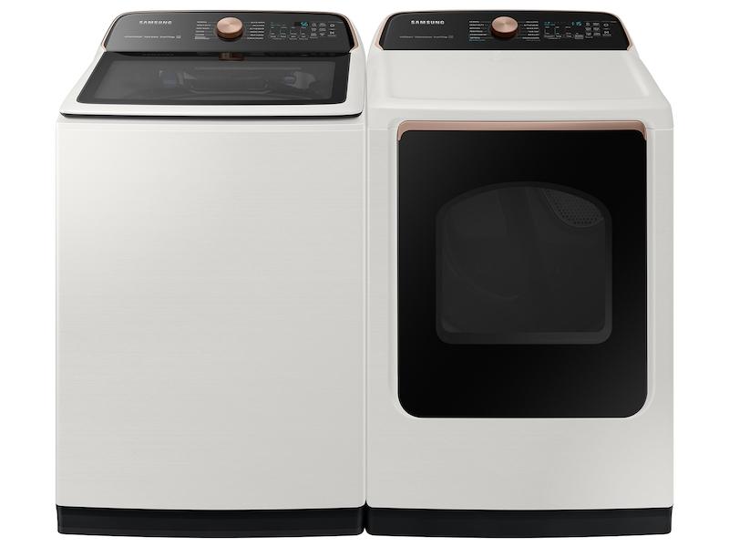 Samsung 7.4 cu. ft. Smart Electric Dryer with Steam Sanitize  in Ivory