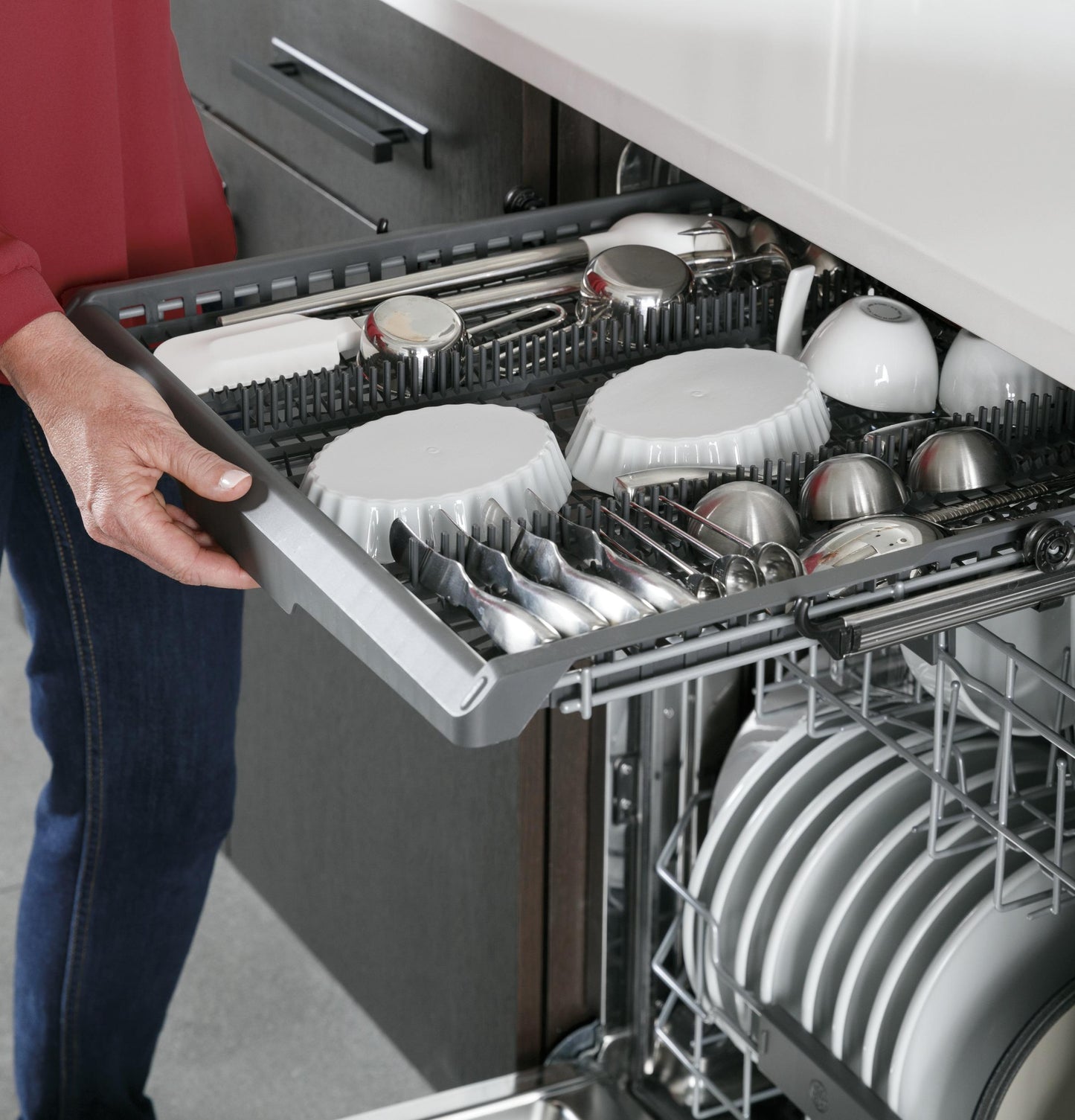 GE Profile™ ENERGY STAR® Fingerprint Resistant Top Control with Stainless Steel Interior Dishwasher with Sanitize Cycle