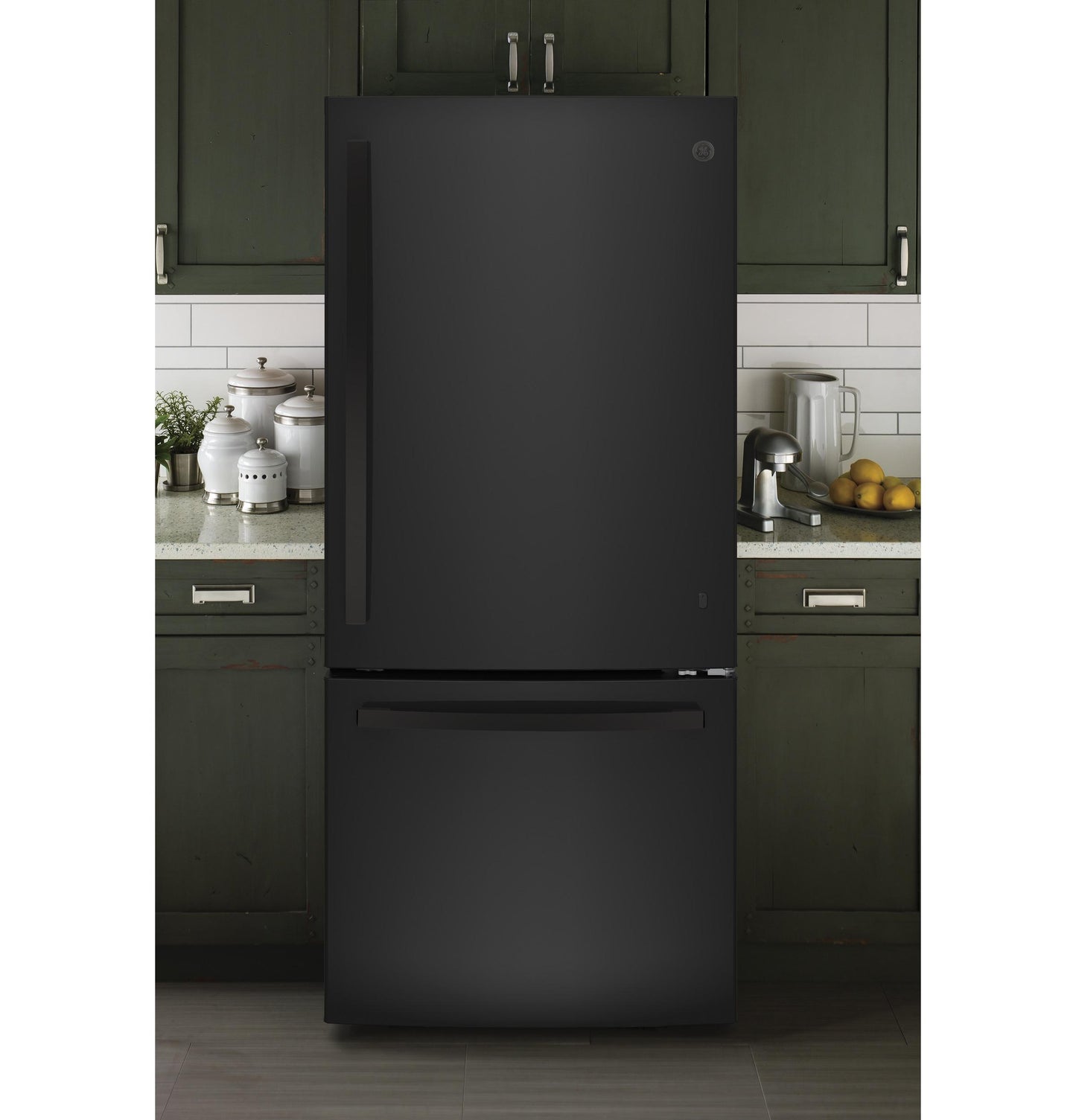 GE® ENERGY STAR® 21.0 Cu. Ft. Bottom-Freezer Refrigerator