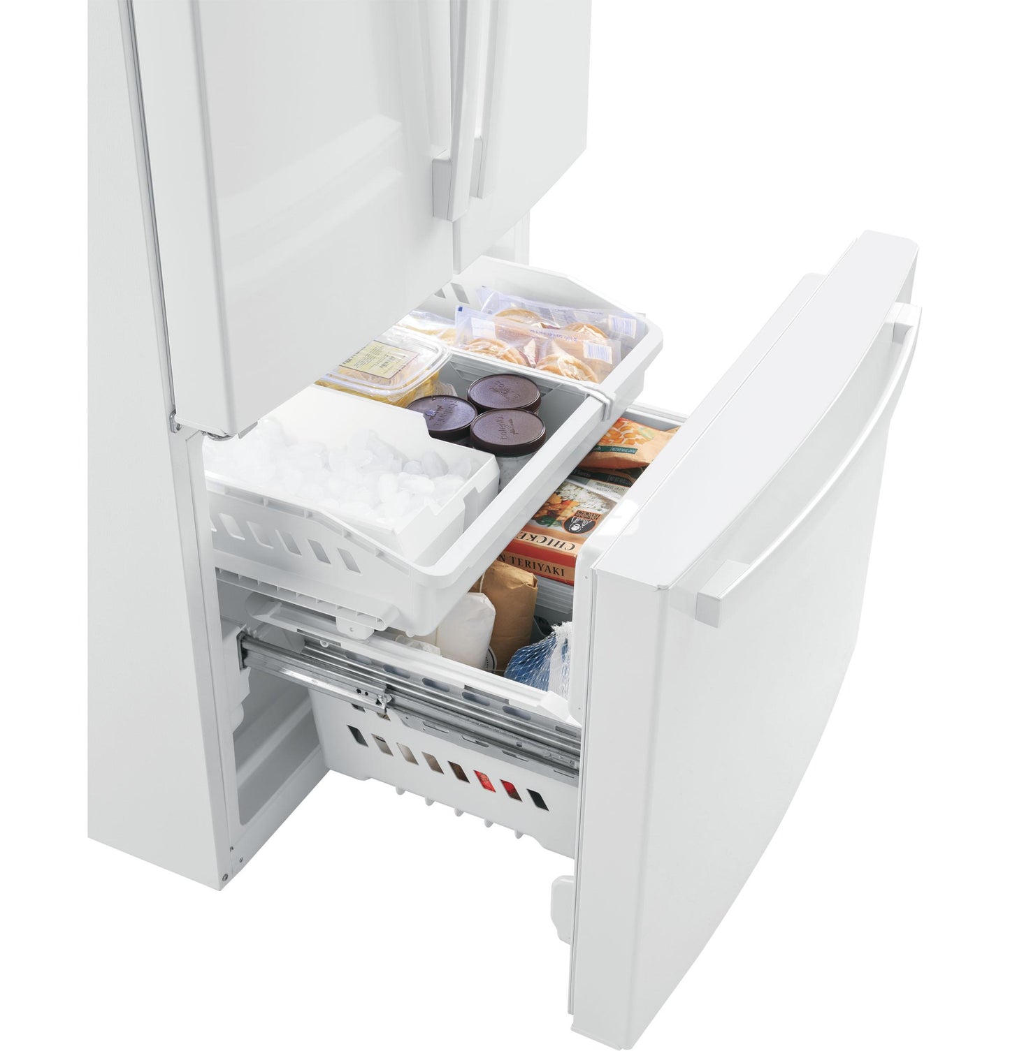 GWE19JGLWW GE® ENERGY STAR® 18.6 Cu. Ft. Counter-Depth French-Door Refrigerator