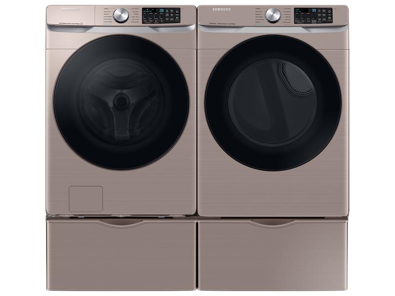 Samsung 4.5 cu. ft. Large Capacity Smart Front Load Washer with Super Speed Wash - Champagne