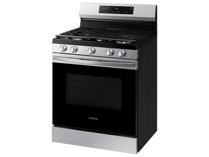 Samsung NX60A6311SS 6.0 cu. ft. Smart Freestanding Gas Range with 18K BTU Dual Power Burner & Self Clean in Stainless Steel
