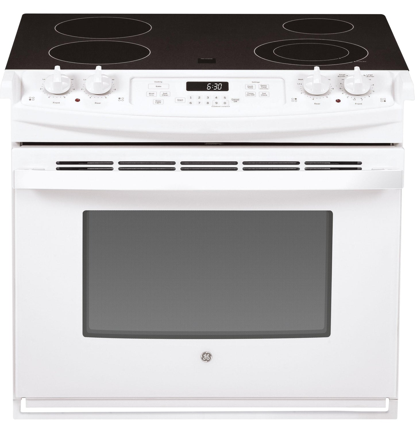 JD630DTWW GE® 30" Drop-In Electric Range
