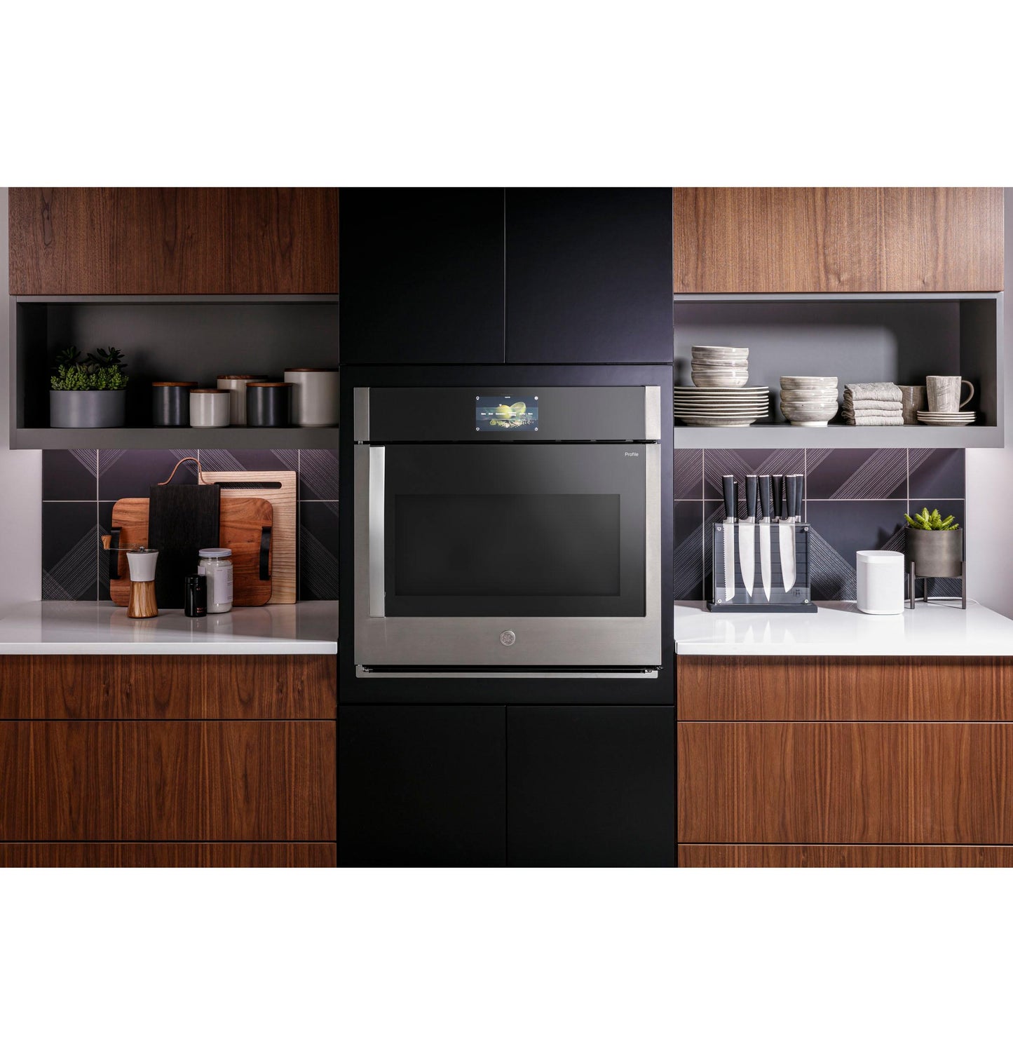 PTS700LSNSS GE Profile™ 30" Smart Built-In Convection Single Wall Oven with Left-Hand Side-Swing Doors