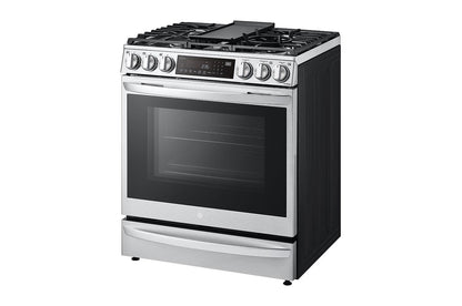 Lg LSGL6337F 6.3 cu. ft. Smart Gas Slide-in Range with InstaView® ProBake Convection®, Air Fry, and Air Sous Vide