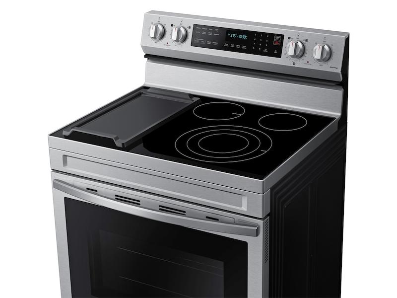 Samsung NE63A6711SS 6.3 cu. ft. Smart Freestanding Electric Range with No-Preheat Air Fry, Convection+ & Griddle in Stainless Steel