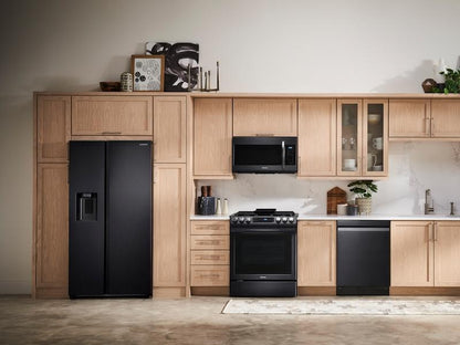 22 cu. ft. Counter Depth Side-by-Side Refrigerator in Black Stainless Steel