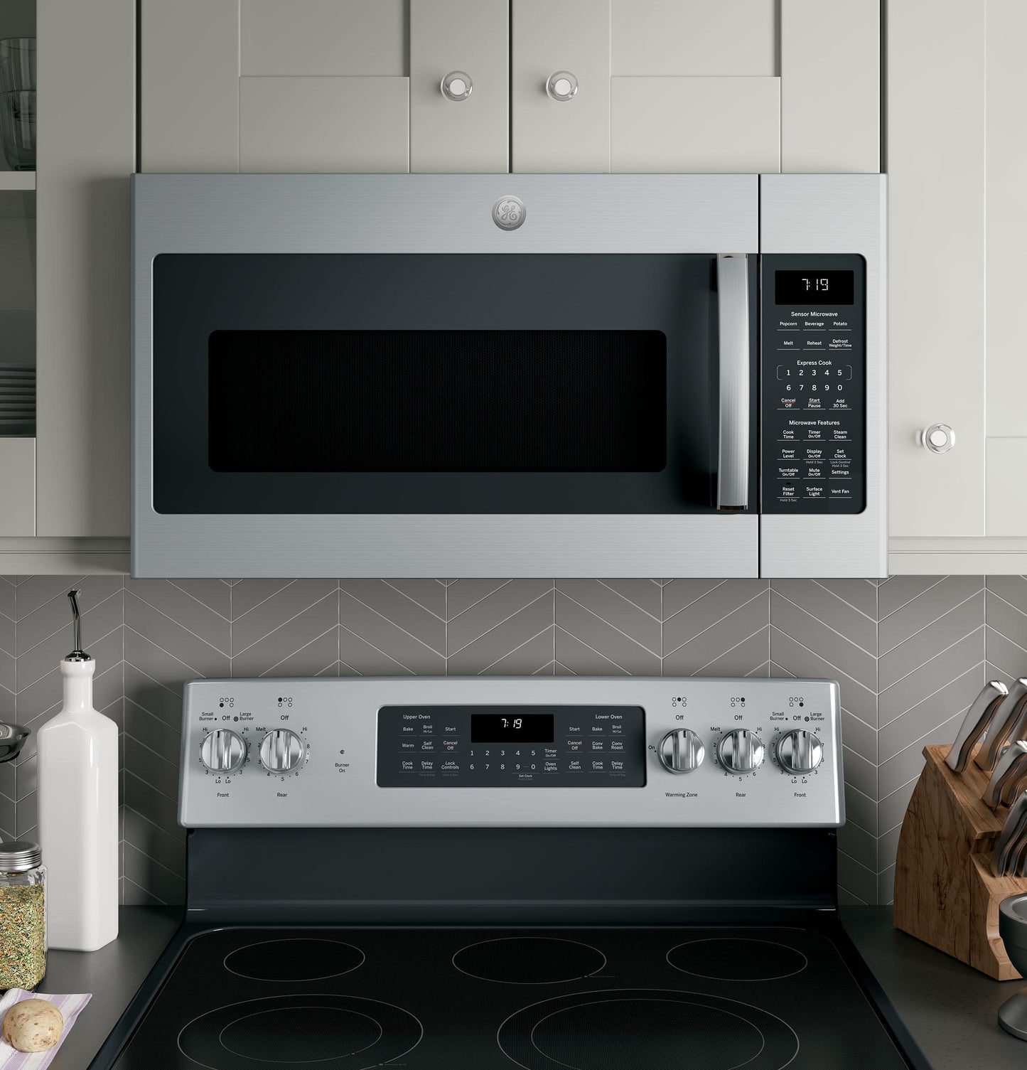JVM7195SKSS GE® 1.9 Cu. Ft. Over-the-Range Sensor Microwave Oven