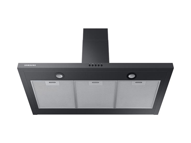 36" Wall Mount Hood in Black Stainless Steel