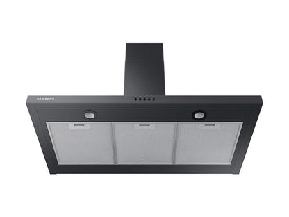36" Wall Mount Hood in Black Stainless Steel