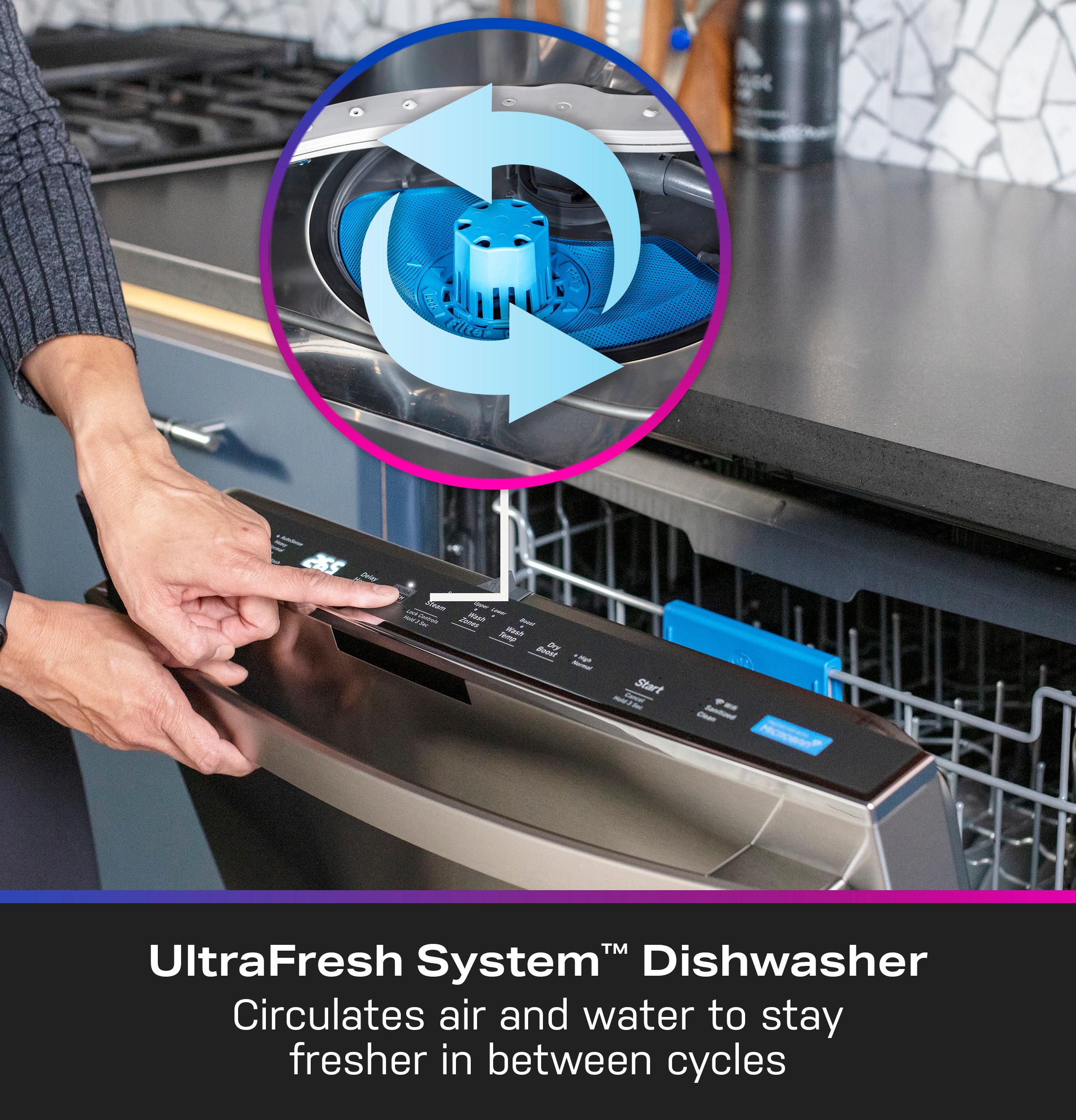 GE Profile™ ENERGY STAR® UltraFresh System Dishwasher with Stainless Steel Interior