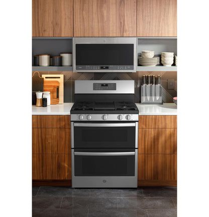 PGB965YPFS GE Profile™ 30" Free-Standing Gas Double Oven Convection Fingerprint Resistant Range with No Preheat Air Fry