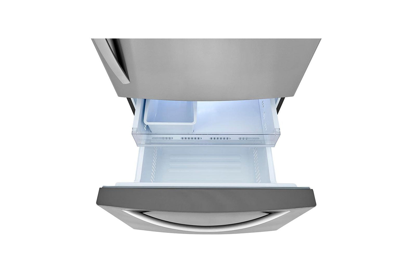 Lg LRDCS2603S 26 cu. ft. 33 Inch Wide Bottom Freezer Refrigerator - Stainless Steel