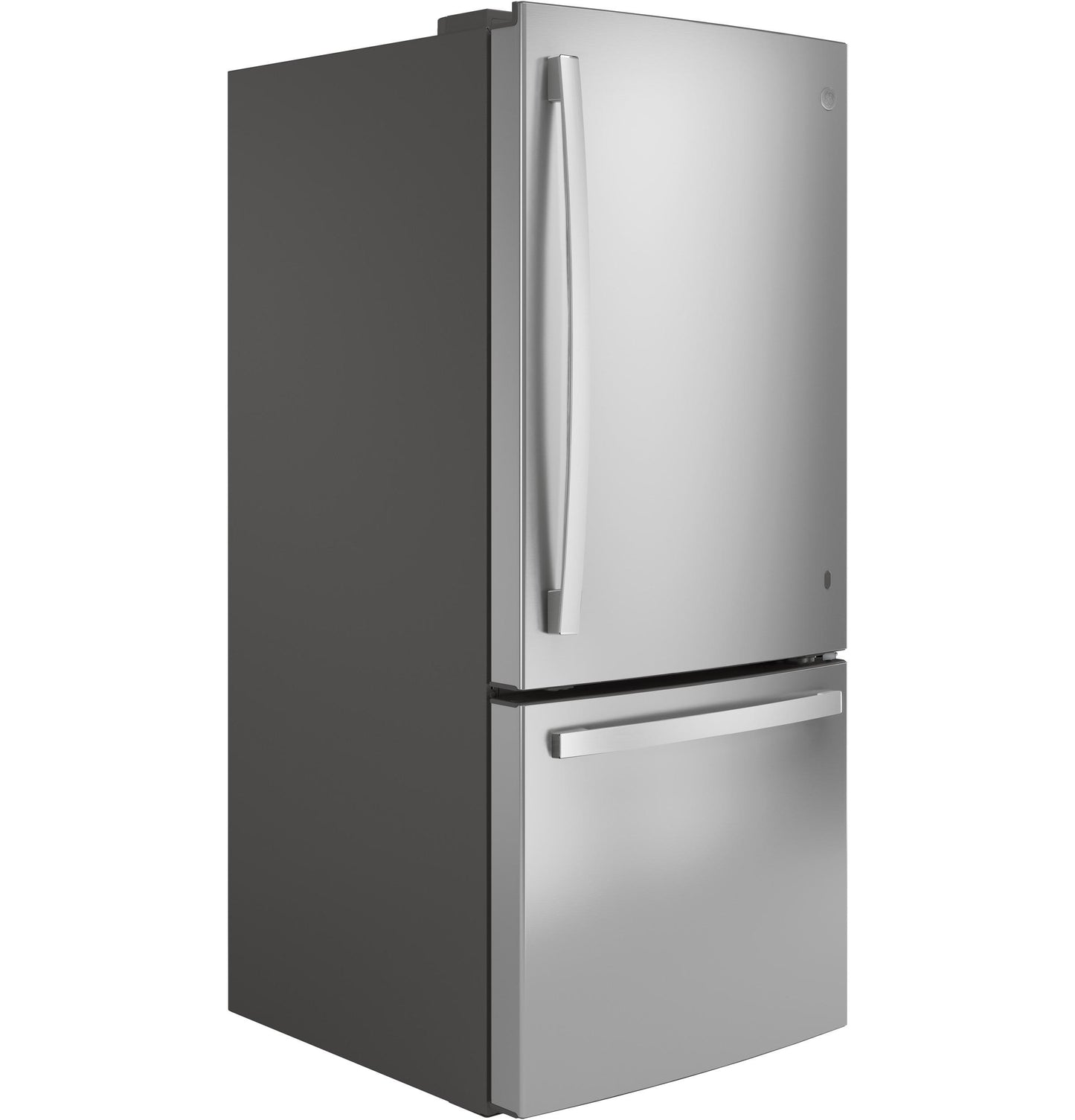 GDE21EYKFS GE® ENERGY STAR® 21.0 Cu. Ft. Bottom-Freezer Refrigerator
