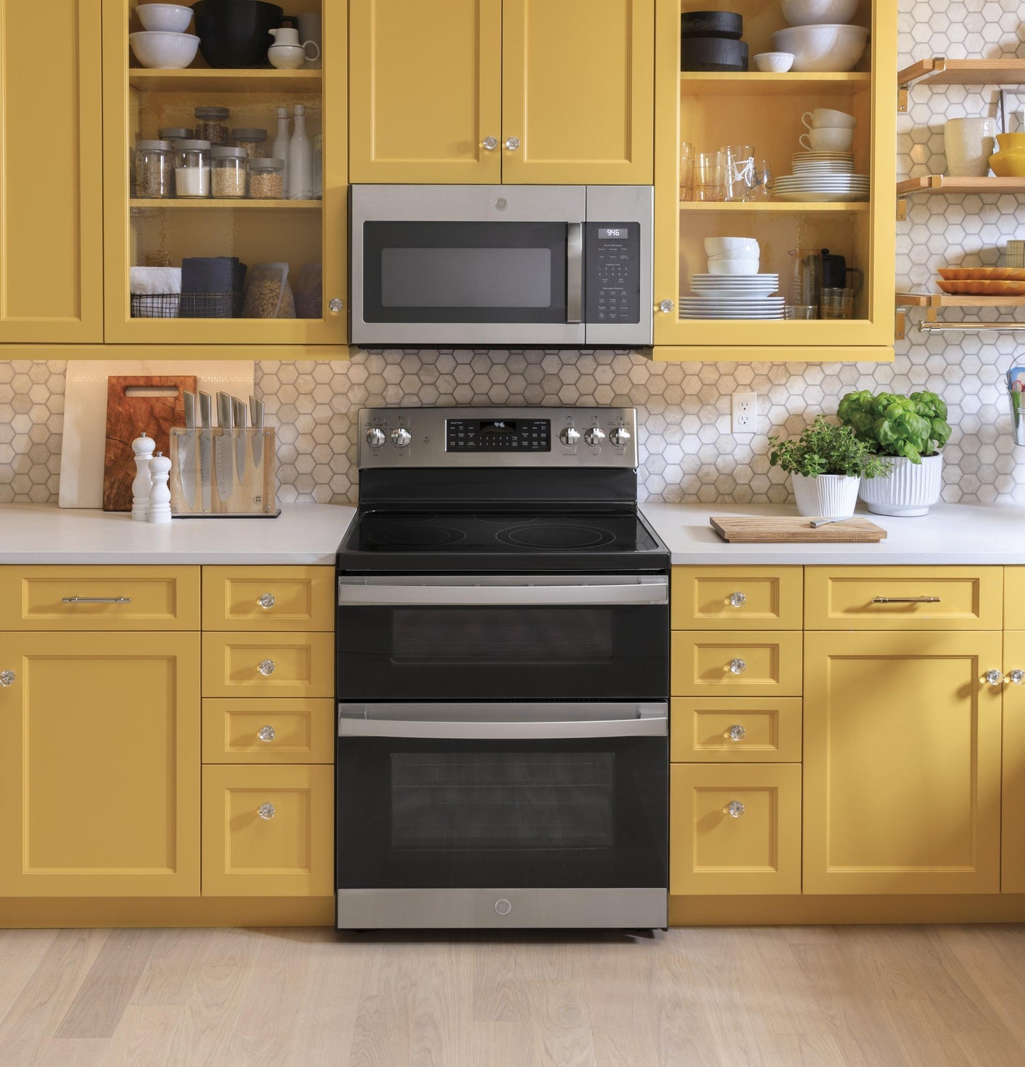 JBS86SPSS GE 30" Free-Standing Electric Double Oven Convection Range
