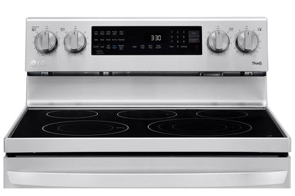 Lg LREL6325F 6.3 cu. ft. Smart Wi-Fi Enabled True Convection InstaView® Electric Range with Air Fry
