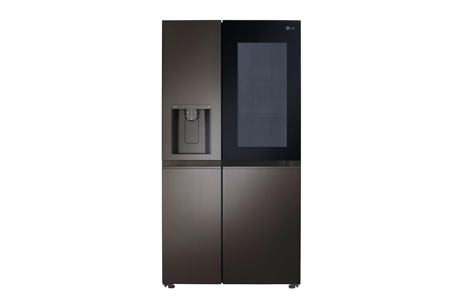 Lg 23 cu. Ft. Side-By-Side Counter-Depth InstaView® Refrigerator with Craft Ice™