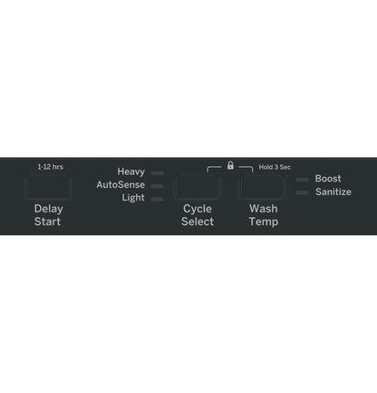 GDT226SGLBB GE® ENERGY STAR® ADA Compliant Stainless Steel Interior Dishwasher with Sanitize Cycle