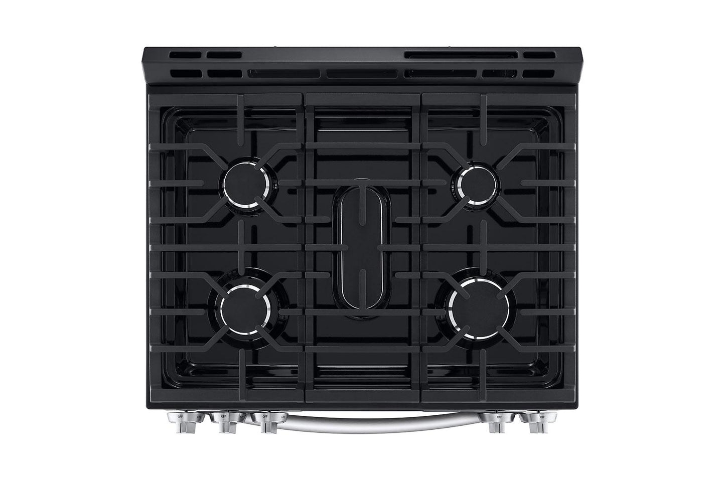 Lg LSGL5831F 5.8 cu.ft. Gas Single OvenSlide-in Range, EasyClean® plus Self Clean, ThinQ™, Printproof™ StainlessSteel