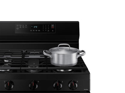 Samsung NX60A6511SB 6.0 cu. ft. Smart Freestanding Gas Range with Integrated Griddle in Black