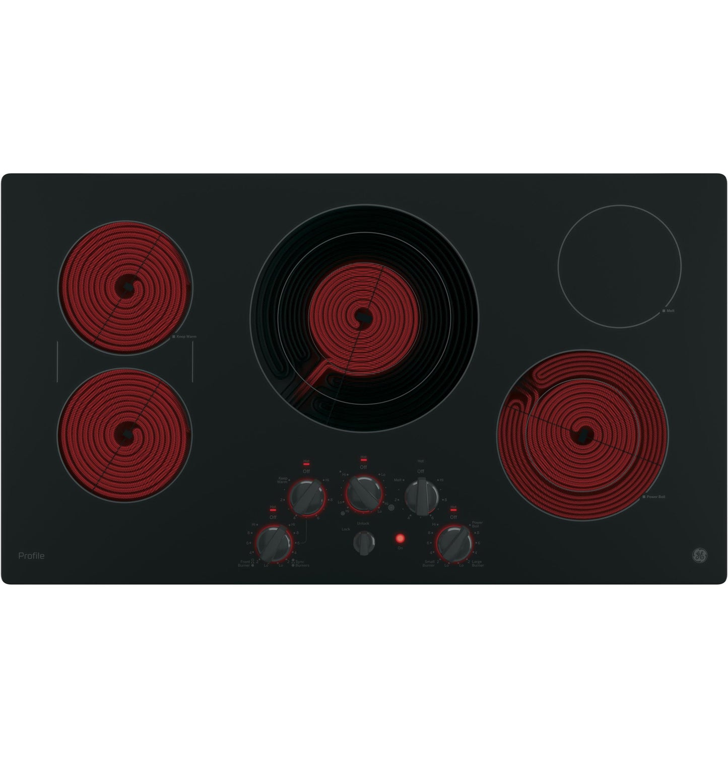 GE Profile™ 36" Built-In Knob Control Cooktop