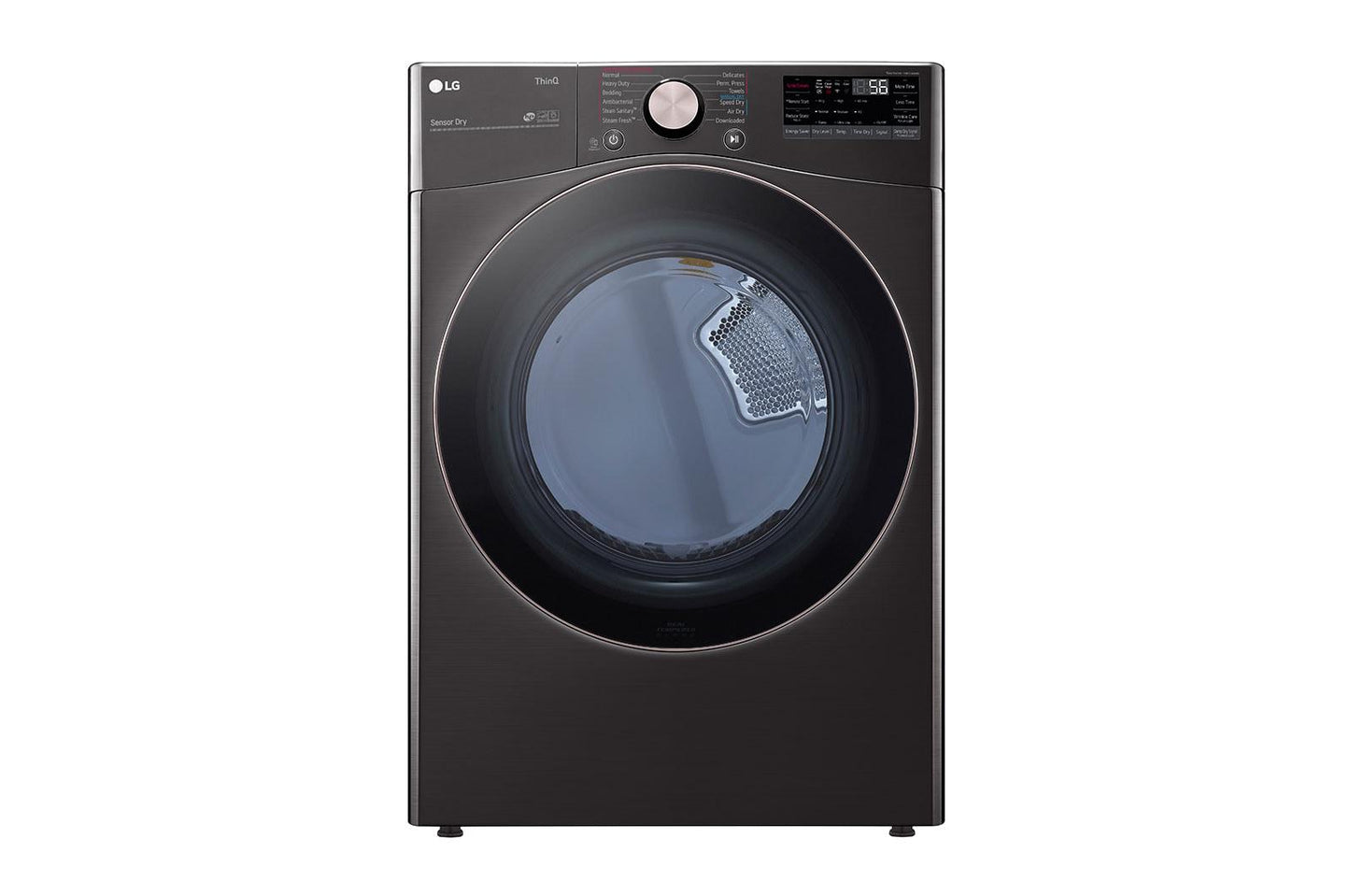 Lg DLEX4000B 7.4 cu. ft. Ultra Large Capacity Smart Wi-Fi Enabled Front Load Electric Dryer with TurboSteam™ and Built-In Intelligence
