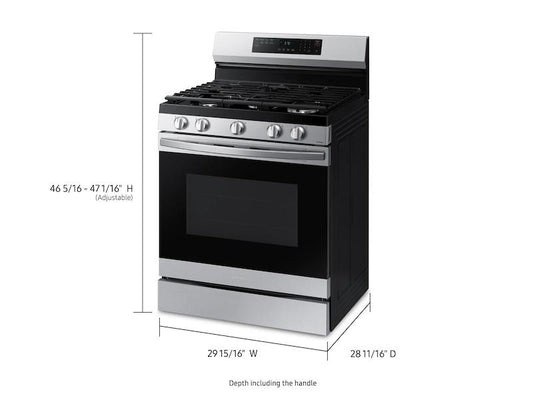 Samsung NX60A6511SS 6.0 cu. ft. Smart Freestanding Gas Range with No-Preheat Air Fry & Convection in Stainless Steel