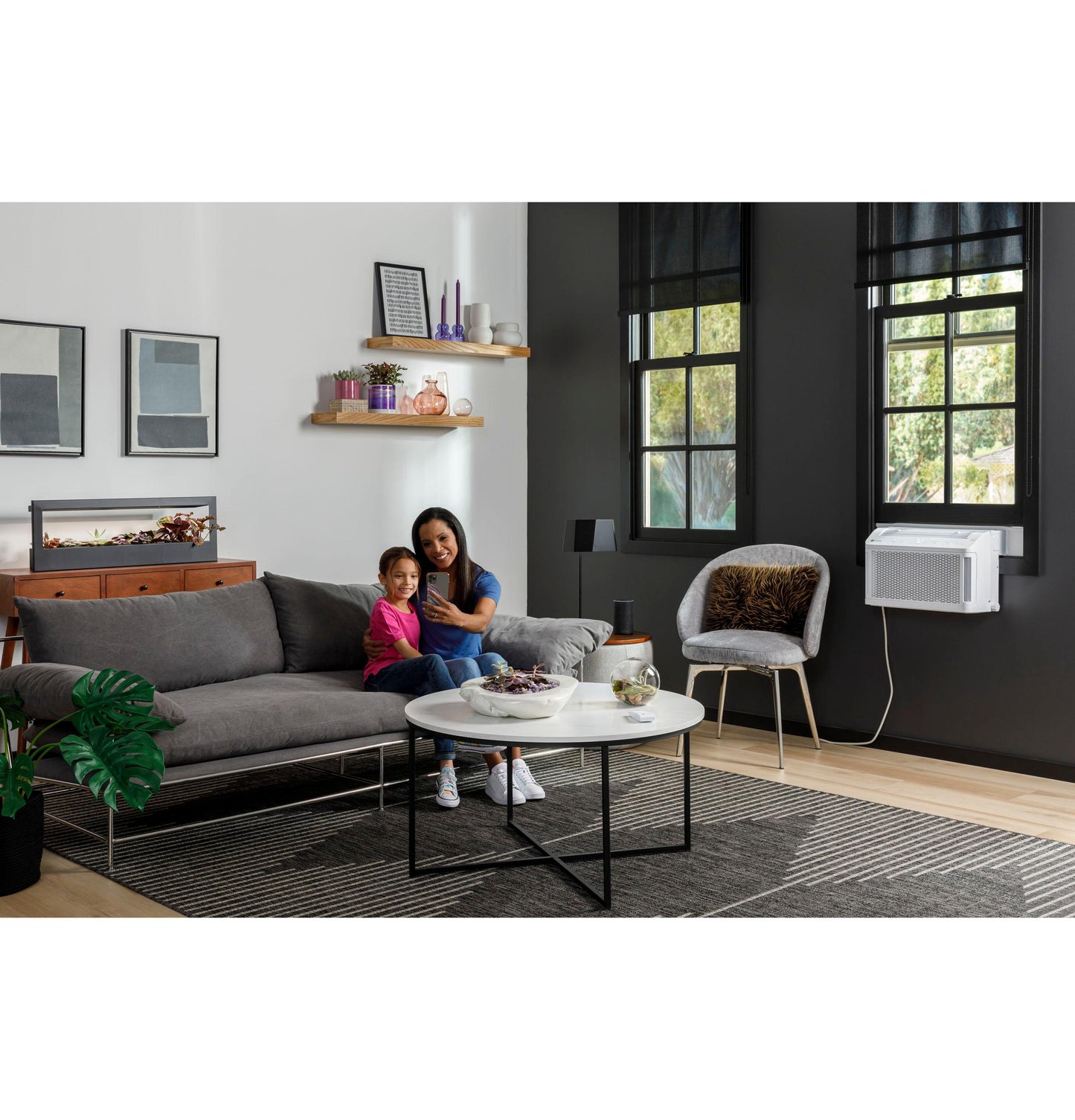 AHTT08BC GE Profile ClearView™ 8,300 BTU Smart Ultra Quiet Window Air Conditioner for Medium Rooms up to 350 sq. ft.