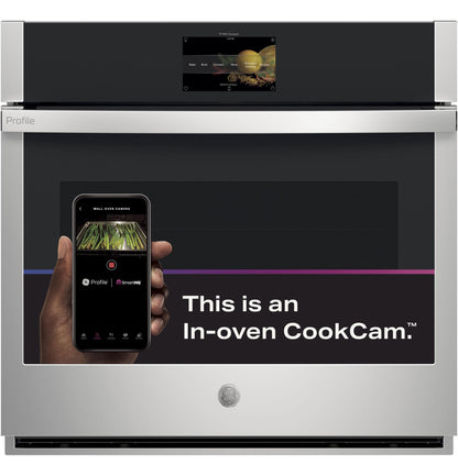 PTS9000SNSS GE Profile™ 30" Smart Built-In Convection Single Wall Oven with In-Oven Camera and No Preheat Air Fry