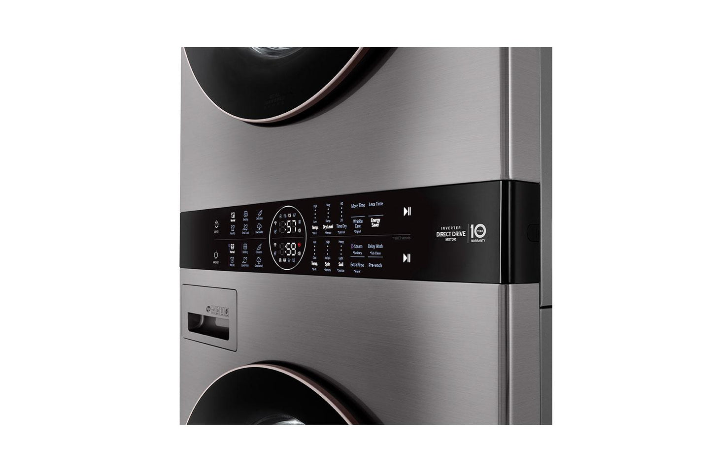 Lg WKG101HVA Single Unit Front Load LG WashTower™ with Center Control™ 4.5 cu. ft. Washer and 7.4 cu. ft. Gas Dryer