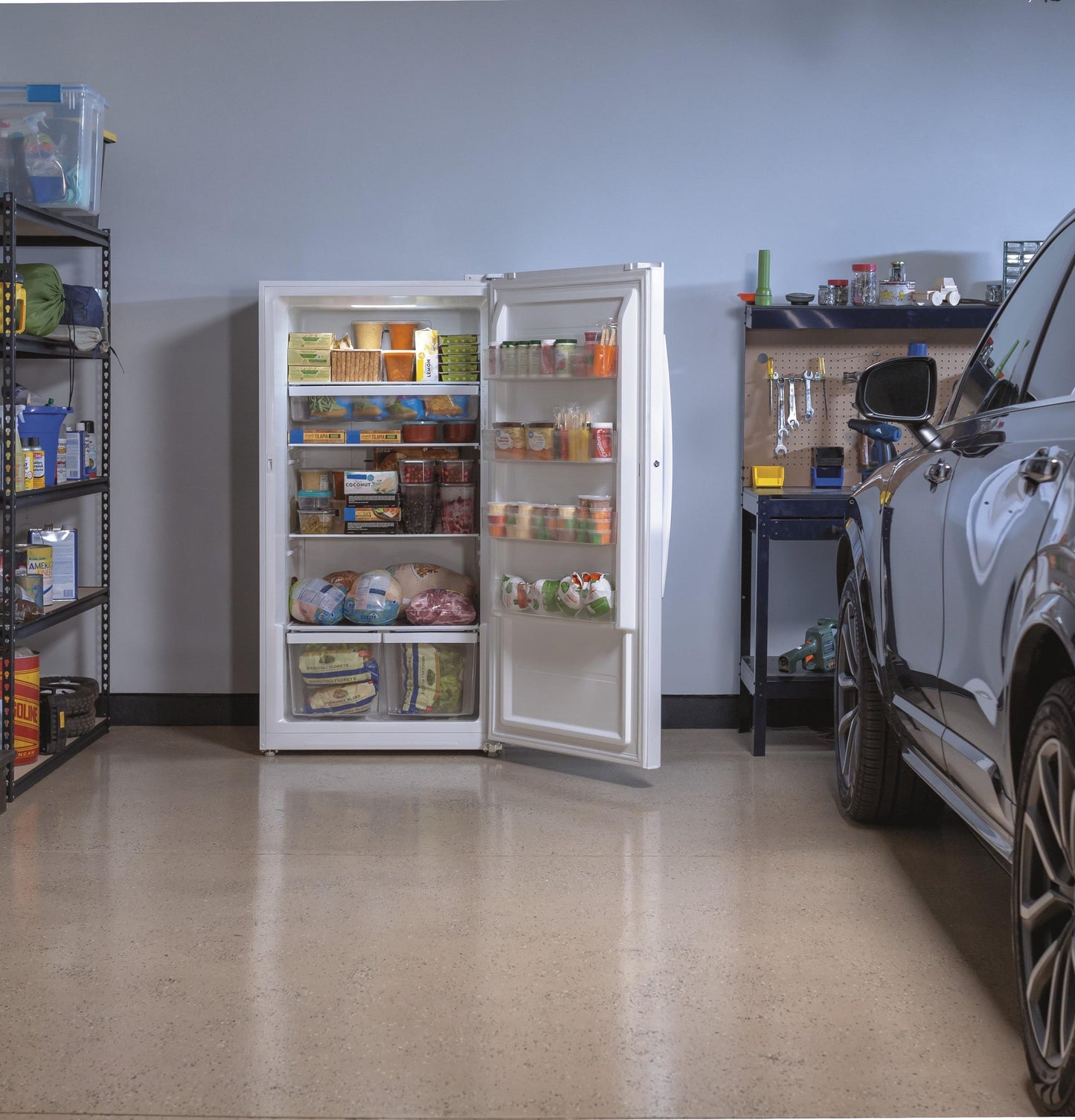 FUF17DLRWW GE® ENERGY STAR® 17.3 Cu. Ft. Frost-Free Garage Ready Upright Freezer