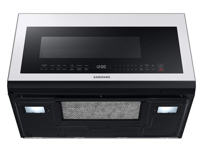 Samsung Bespoke Over-the-Range Microwave 2.1 cu. ft. with Sensor Cooking in White Glass