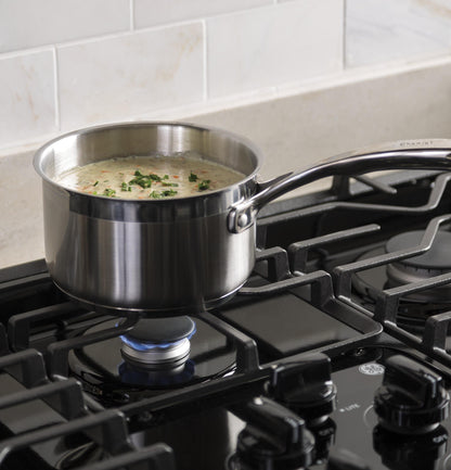 JGP3036DLBB GE® 36" Built-In Gas Cooktop with Dishwasher-Safe Grates