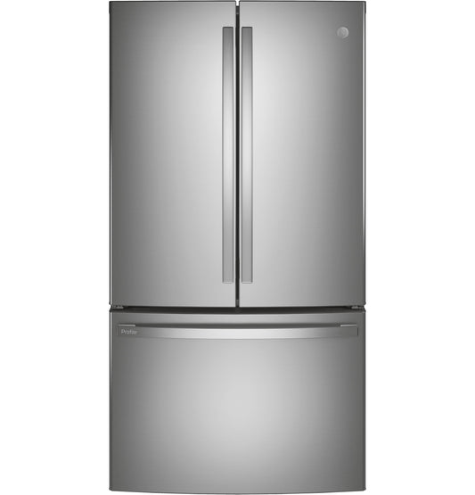 PWE23KYNFS GE Profile™ ENERGY STAR® 23.1 Cu. Ft. Counter-Depth Fingerprint Resistant French-Door Refrigerator