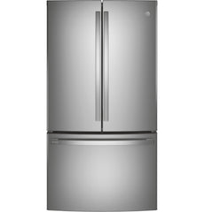 PWE23KYNFS GE Profile™ ENERGY STAR® 23.1 Cu. Ft. Counter-Depth Fingerprint Resistant French-Door Refrigerator