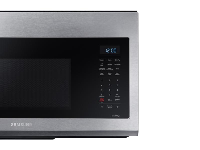 Samsung MC17T8000CS 1.7 cu ft. Smart Over-the-Range Microwave with Convection & Slim Fry™ in Stainless Steel