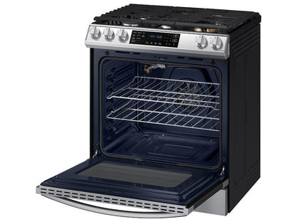 Samsung 6.0 cu. ft. Smart Slide-in Gas Range with Air Fry in Stainless Steel
