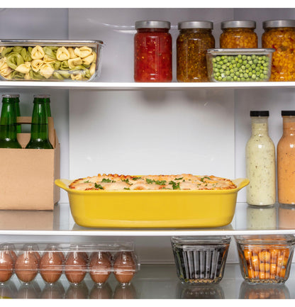 GBE17HYRFS GE® ENERGY STAR® 17.7 Cu. Ft. Counter-Depth Bottom-Freezer Refrigerator